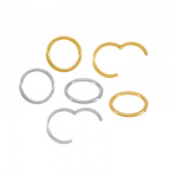 Anneau à Charnière en acier inox 316L12-9.6mm/1.2mm
