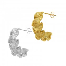 Stainless Steel 304 Earring Hoop Irregular 16x30mm