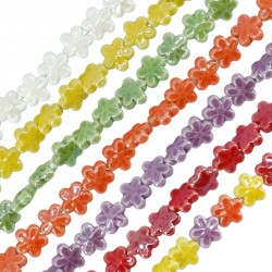 Porcelain Slider Flower 12mm/6mm (30pcs)