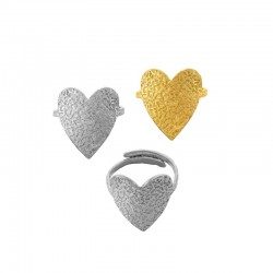 Stainless Steel 304 Ring w/ Heart 20mm