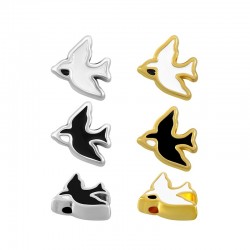 Zamak Slider Swallow w/ Enamel 10mm (Ø1.3mm)
