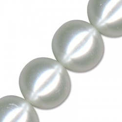 Γυάλινη Πέρλα Χάντρα Στρογγυλή 12mm Ø1.5mm (~35τμχ)