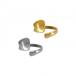 Stainless Steel 304 Finger Ring 18x21mm