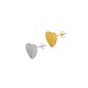 Stainless Steel 304 Earring Heart with Loop 11x10mm