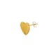Stainless Steel 304 Earring Heart with Loop 11x10mm