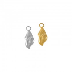 Stainless Steel 304 Charm Shell 7x14mm