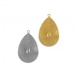 Stainless Steel 304 Charm Drop 18x25mm