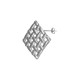 Boucle D'Oreille en Acier Inoxydable 304 en Forme de Losange avec Boucle 20 mm