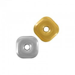Stainless Steel 304 Charm Square 17mm/5mm (Ø3.5mm)