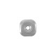 Breloque Carrée en Acier Inoxydable 304 17 mm/5 mm Ø3.5 mm