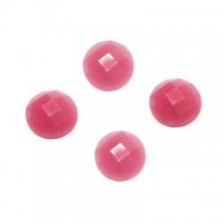 Cabochon Rotondo Sfaccettato in Resina 8mm