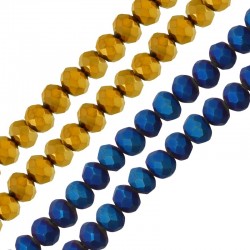 Crystal Bead Faceted 4x3mm (Ø~0.4mm) (~115pcs)