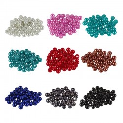 Πέρλα Συνθετική Χάντρα Στρογγυλή 4mm Ø1.5mm