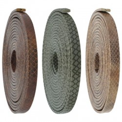 Synthetic Cord Snake Effect Flat 10mm/2.6mm (3mtrs/ Spool)