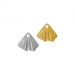 Stainless Steel 304 Charm Fish Tail 17x14mm