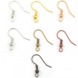 Brass Earring Fishhook 18x15mm