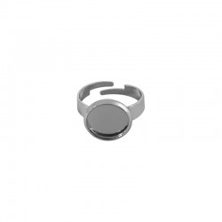 Brass Finger Ring Round 12mm