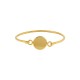 Brass Adjustable Bracelet ECO Base with Round Settings 68x57mm