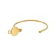Brass Adjustable Bracelet ECO Base with Round Settings 68x57mm