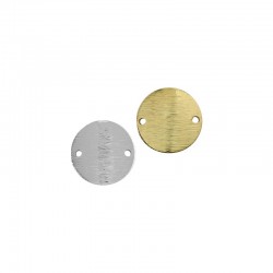 Brass Connector Blank Round 15mm