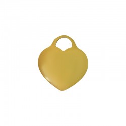 Charm cœur en Acier Inoxydable 304 13.5 x 15 mm