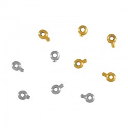 Stainless Steel 316 Pressed Crimp Bead 3x5mm (Ø0.96mm)