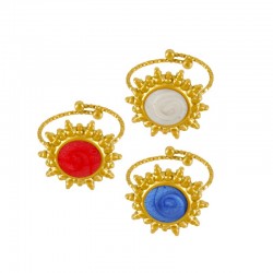 Stainless Steel 304 Ring Round w/ Enamel 17mm