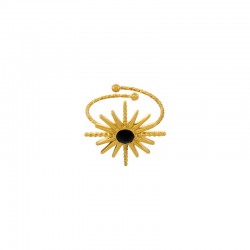 Stainless Steel 304 Ring Star w/ Enamel 22mm
