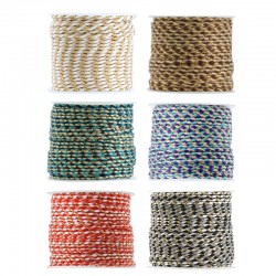 Polyester Cotton Braided Cord 2mm (10mtrs/spool)