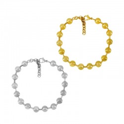 Stainless Steel 304 Bracelet w/ Beads (8mm) & Clasp 195mm