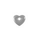Stainless Steel 304 Charm Heart 18x16mm/4.5mm Ø3.5mm