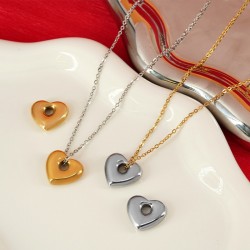 Stainless Steel 304 Charm Heart 18x16mm/4.5mm Ø3.5mm