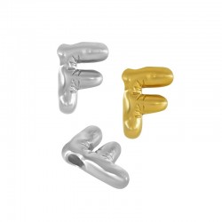 Stainless Steel 304 Charm Letter "F" 22mm (Ø~2mm)