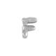 Stainless Steel 304 Pendant Letter "F" 22mm Ø~2mm