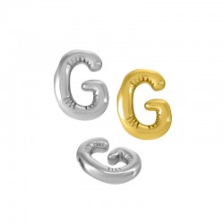 Ciondolo in Acciaio Inossidabile 304 con Lettera "G" 22 mm Ø~2 mm