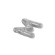 Stainless Steel 304 Pendant Letter "M" 22mm Ø~2mm