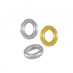 Stainless Steel 304 Charm Letter "O" 22mm (Ø~2mm)