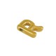 Stainless Steel 304 Pendant Letter "R" 22mm Ø~2mm