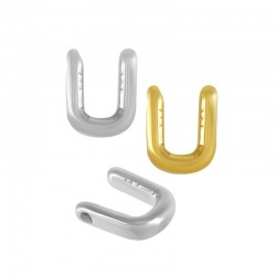Lettre Pendentif en Acier Inoxydable 304 « U » 22 mm Ø~2 mm