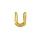 Stainless Steel 304 Pendant Letter "U" 22mm Ø~2mm