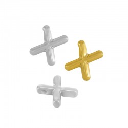 Stainless Steel 304 Charm Letter "X" 22mm (Ø~2mm)