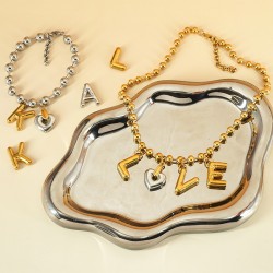 Lettre Pendentif « Y » en Acier Inoxydable 304 22 mm Ø~2 mm