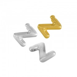 Stainless Steel 304 Charm Letter "Z" 22mm (Ø~2mm)