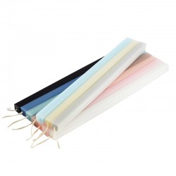 Bougie Carrée Aromatique Rayée 15 x 300 mm