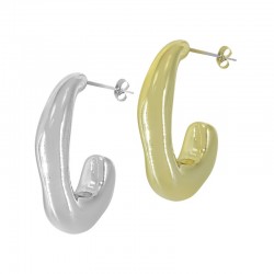 Acrylic Earring Hoop Irregular 25x29mm