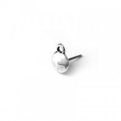 Pendentif rond en Métal/Zamak 7mm