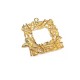 Brass Charm Square 19mm