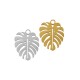 Charm Feuille en Acier Inoxydable 304 19 x 21 mm