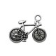 Pendentif Bicyclette en Métal/Zamac, 25x33mm