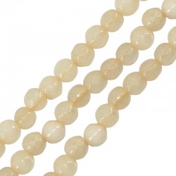 Mountain Jade Bead Round Faceted 4mm (Ø~0.9mm) (~92pcs)